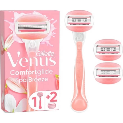 Mostrar detalhes para Lâminas Depilatórias 3 Recargas + Cabo GILLETTE VENUS COMFORTGLIDE emb.3 unidades Imagem de Lâminas Depilatórias 3 Recargas + Cabo GILLETTE VENUS COMFORTGLIDE emb.3 unidades