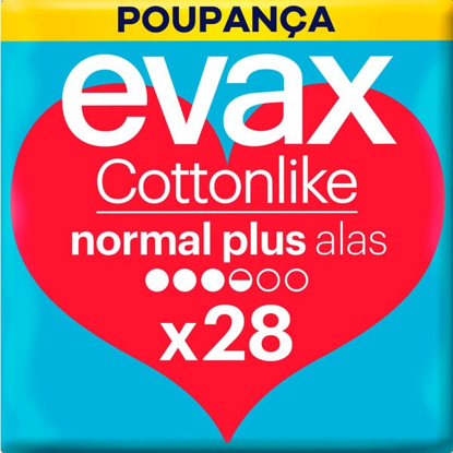 Pensos Higiénicos Cottonlike Super Plus com Abas - emb. 20 un - Evax
