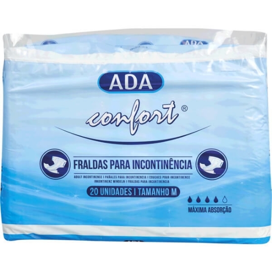 Imagem de Fraldas para Adulto com Incontinência Tamanho M ADA COMFORT emb.20 unidades