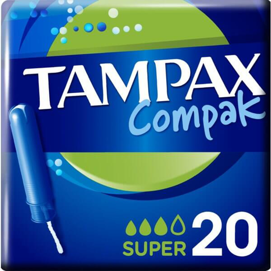 Imagem de Tampão com Aplicador Compak Super TAMPAX emb.20un