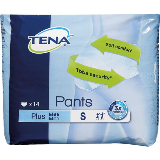 Imagem de Cuecas para Adultos com Incontinência Absorventes Pants Plus Tamanho S TENA emb.14 unidades