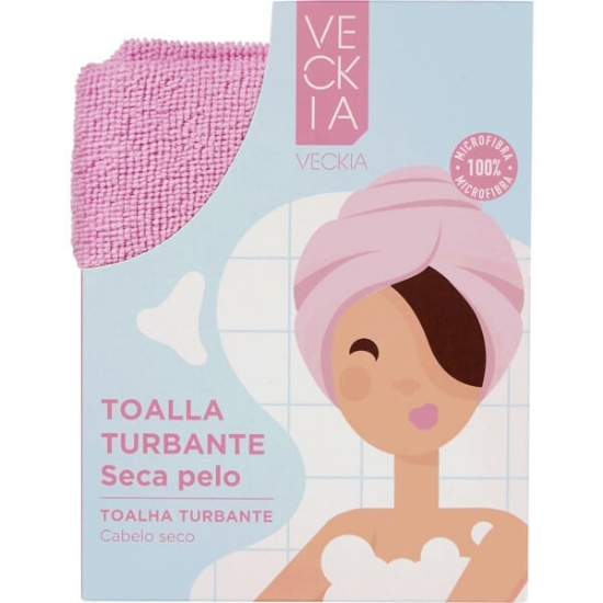 Imagem de Toalha Turbante Cabelo Seco VECKIA emb.1 unidade