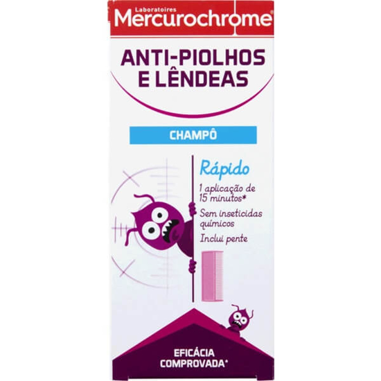 Imagem de Champô Antipiolhos e Lêndeas MERCUROCHROME emb.125ml