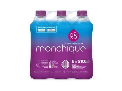 Mostrar detalhes para Água MONCHIQUE Mineral Natural 6x0.51L Imagem de Água MONCHIQUE Mineral Natural 6x0.51L