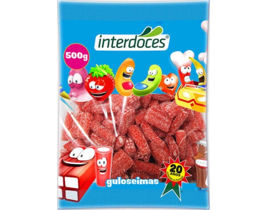 Imagem de Gomas INTERDOCES Tijolinho Cítrico 500g