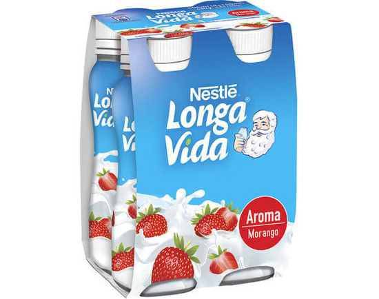 Imagem de Iogurte LONGA VIDA Líquido Morango 4x160g