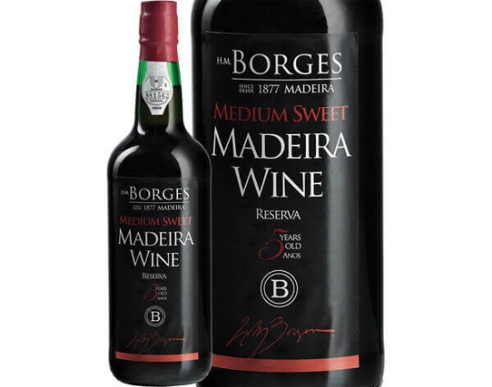 Imagem de Vinho Madeira H M BORGES 5 Anos Meio Seco 75cl