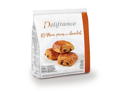 Mostrar detalhes para Mini Pão DÉLIFRANCE Chocolate 10un 250g Imagem de Mini Pão DÉLIFRANCE Chocolate 10un 250g