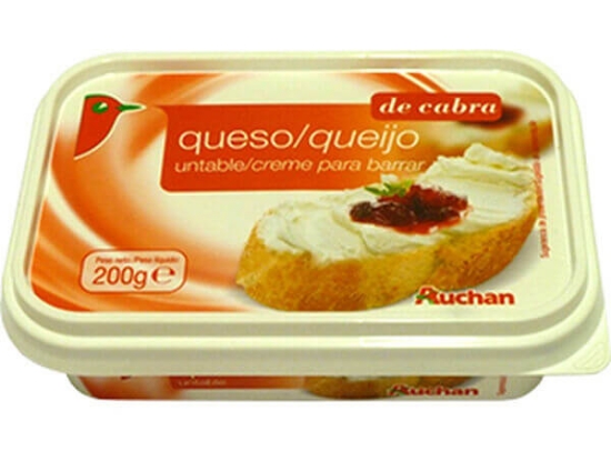 Imagem de Queijo Creme Para Barrar de Cabra AUCHAN 200g