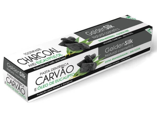 Imagem de Pasta GOLDEN SILK Dentífrica Carvão e Óleo Eucalipto 75ml