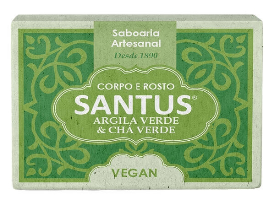 Imagem de Sabonete SANTUS Sólido Argila e Chá Verde Vegan 110g
