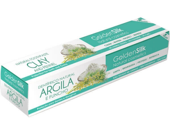 Imagem de Pasta GOLDEN SILK Dentífrica Vegan Argila e Funcho 75ml