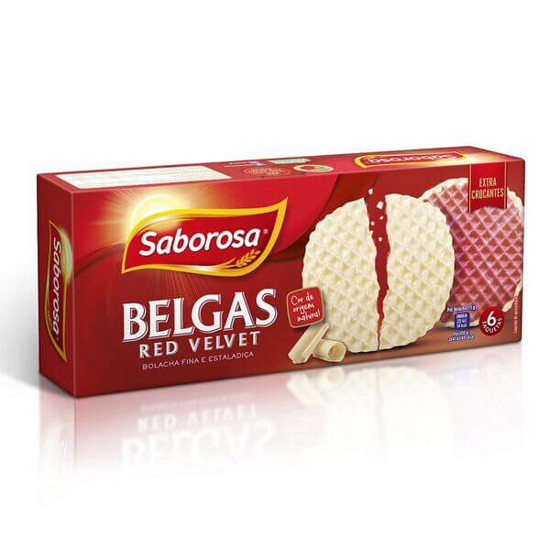 Imagem de Bolachas Belgas Cobertas com Red Velvet SABOROSA emb.198gr (6 un)