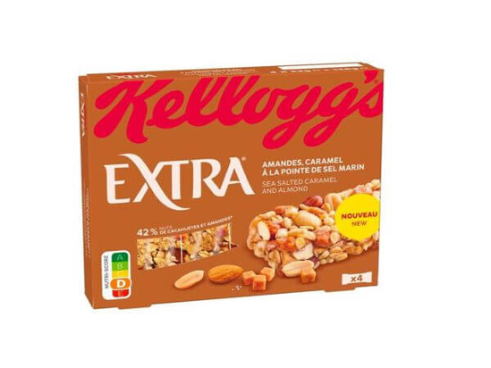 Imagem de Barras de Cereais Extra de Amêndoas e Caramelo Salgado KELLOGG'S emb.4x128g