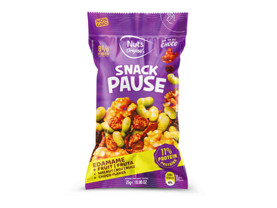 Imagem de PAUSE - Edamame + Fruta + Walnuts + Choco flakes NUTS ORIGINALS emb.25g