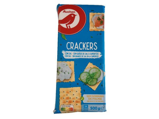 Imagem de Bolacha Cream Cracker AUCHAN S/Sal À Superfície 500g