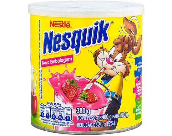 Imagem de Achocolatados Nesquick Morango 380g