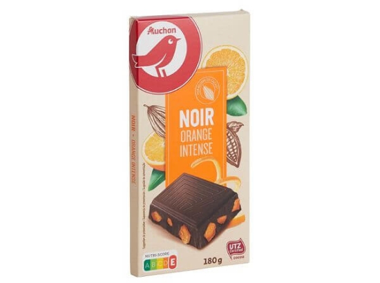 Imagem de Chocolate AUCHAN Negro Com Laranja 180g