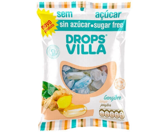 Imagem de Drops VILLA Gengibre Sem Açúcar 75g