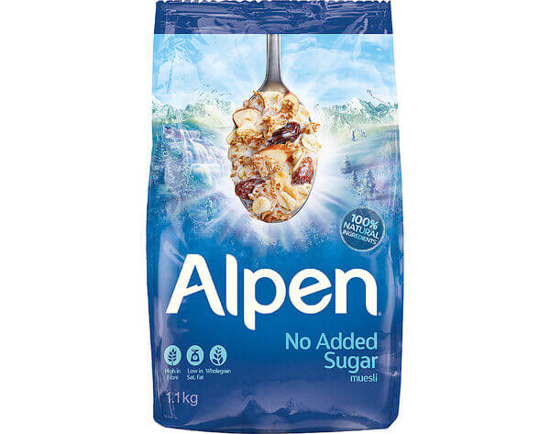 Imagem de  Muesli sem Adição de Açúcar ALPEN emb.1,1kg