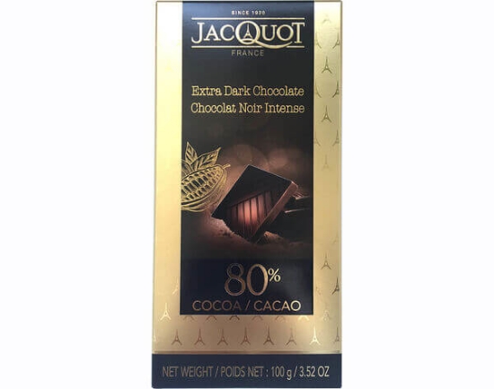 Imagem de Tablete JACQUOT Chocolate Negro 80% 100g