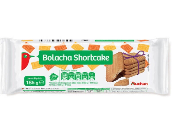 Imagem de Bolacha AUCHAN Shortcake 185g