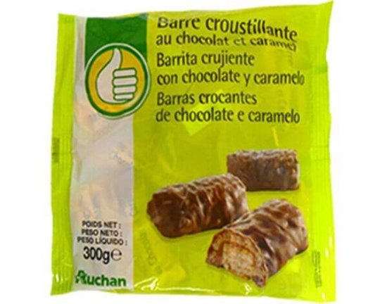 Imagem de Barras POLEGAR Crocantes Chocolate e Caramelo 300g