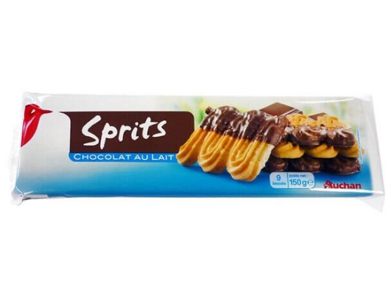Imagem de Biscoitos AUCHAN Sprits Chocolate Leite 150g