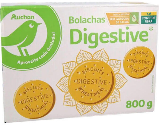 Imagem de Bolacha AUCHAN Digestivas Sem Óleo Palma 800g