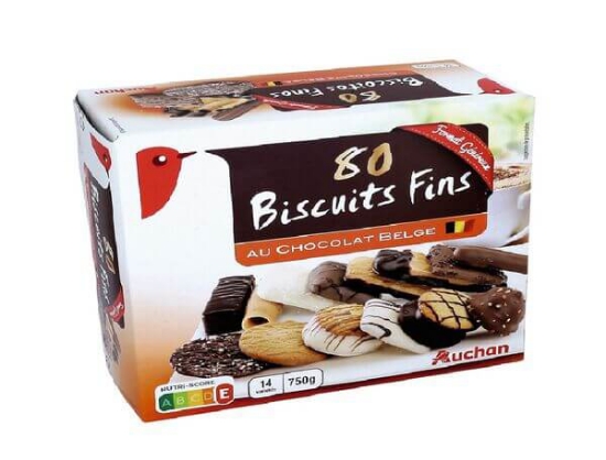 Imagem de Sortido AUCHAN Biscoitos Finos 750g