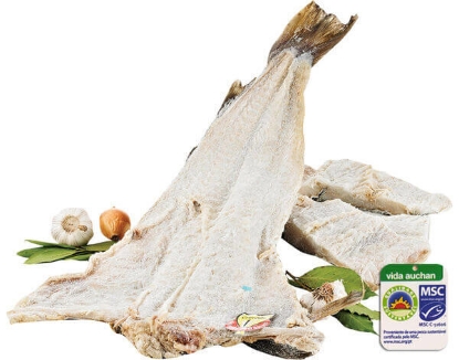 Mostrar detalhes para Bacalhau Asa Branca Crescido AUCHAN (kg) Imagem de Bacalhau Asa Branca Crescido AUCHAN (kg)