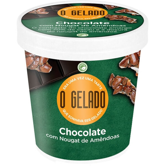 Imagem de Gelado á Base de Vegetal Chocolate com Nougat e Amêndoa O GELADO copo 460ml