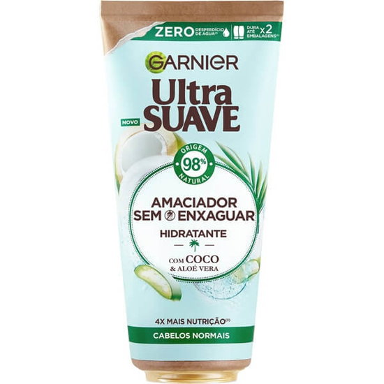 Imagem de Condicionador Ultra Suave sem Enxaguar Água de Coco ULTRA SUAVE GARNIER emb.200ml