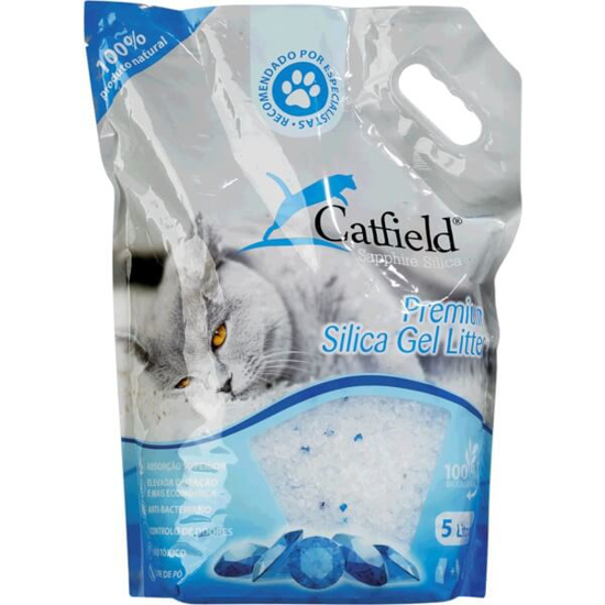 Imagem de Areia para Gato Gel Sílica CATFIELD emb.5L