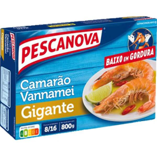 Imagem de Camarão Vannamei Gigante 8/16 PESCANOVA emb.800gr (8/16 un) Congelado