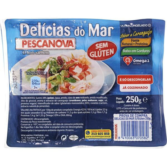 Imagem de Delicias do Mar sem Glúten PESCANOVA emb.250g Congeladas