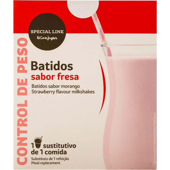 Imagem de Special Line Batido com Sabor a Morango 9 Unidades EL CORTE INGLÉS emb.270g