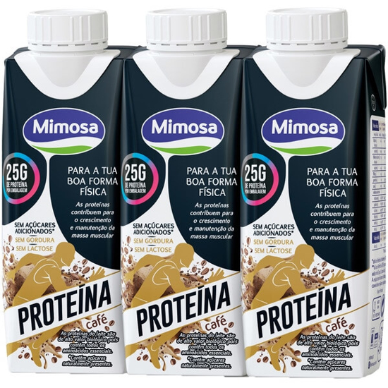 Imagem de Proteína Leite Uht Café MIMOSA Pack 3 unidades 250ml