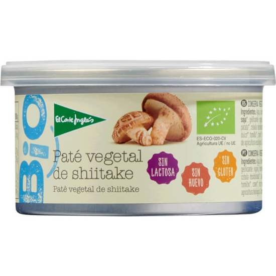 Imagem de Bio Paté Vegetal de Shiitake sem Lactose, sem Ovo e sem Glúten Biológico EL CORTE INGLÉS lata 125g