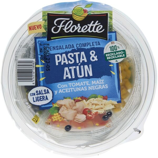 Imagem de Florette Salada Completa de Massa e Atum PLAT. emb.325g