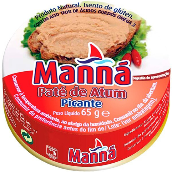 Imagem de Manná PICANTE PASTA ATUM MANNA lata 65g