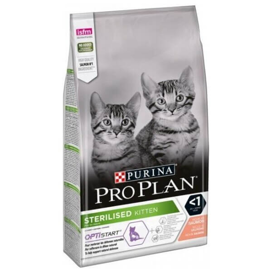 Imagem de Alimento Seco para Gato Optistrart Sterilised Kitten Salmão PURINA PRO PLAN emb.1,5kg