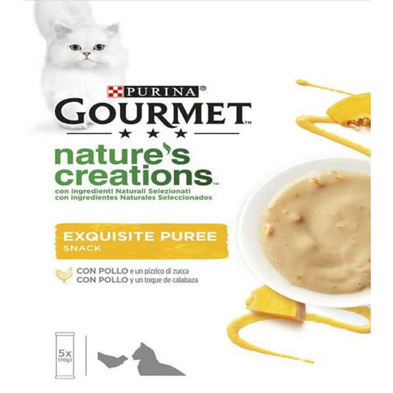 Imagem de Comida Húmida para Gato Adulto Puré Frango PURINA GOURMET NATURE emb.5x10g