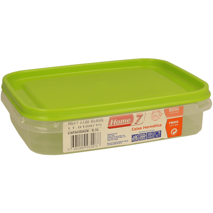 Mostrar detalhes para Caixa Hermética Rectangular HOME 7 0,5L Imagem de Caixa Hermética Rectangular HOME 7 0,5L