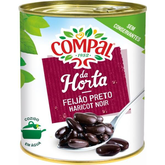 Imagem de Feijão Preto Cozido COMPAL DA HORTA emb.845g