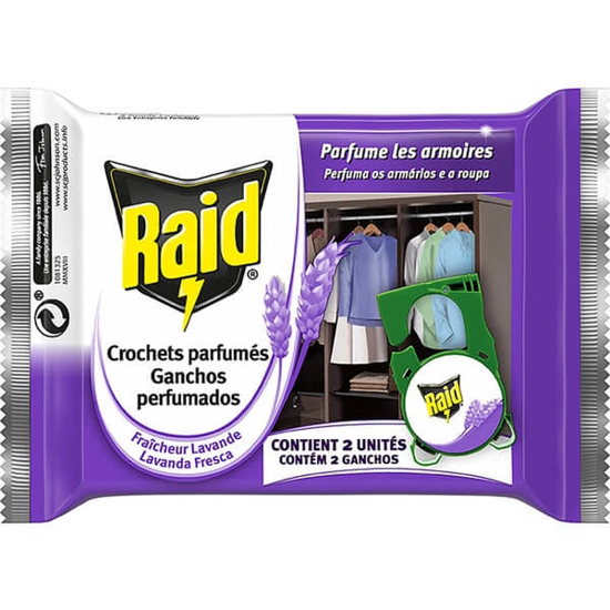Imagem de Ganchos Perfumados de Lavanda RAID emb.2 unidades