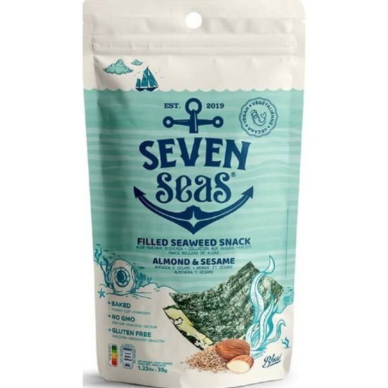 Imagem de Snack Alga Marinha Recheada com Amêndoa e Sésamo SEVEN SEAS emb.35g