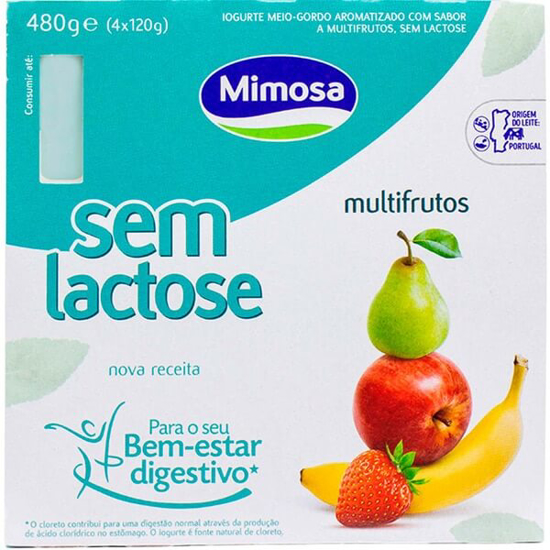 Imagem de Iogurte sem Lactose Multifrutos MIMOSA emb.4x120g