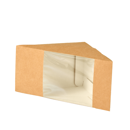 Imagem de Caixas Para Sandwichocolate Com Janela em Pla "Pure" 12,3cmx12,3Cmx8,2cm PAPSTAR 50un
