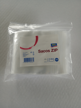 Mostrar detalhes para Saco Zip 100X150X0,05 ARO 100un Imagem de Saco Zip 100X150X0,05 ARO 100un